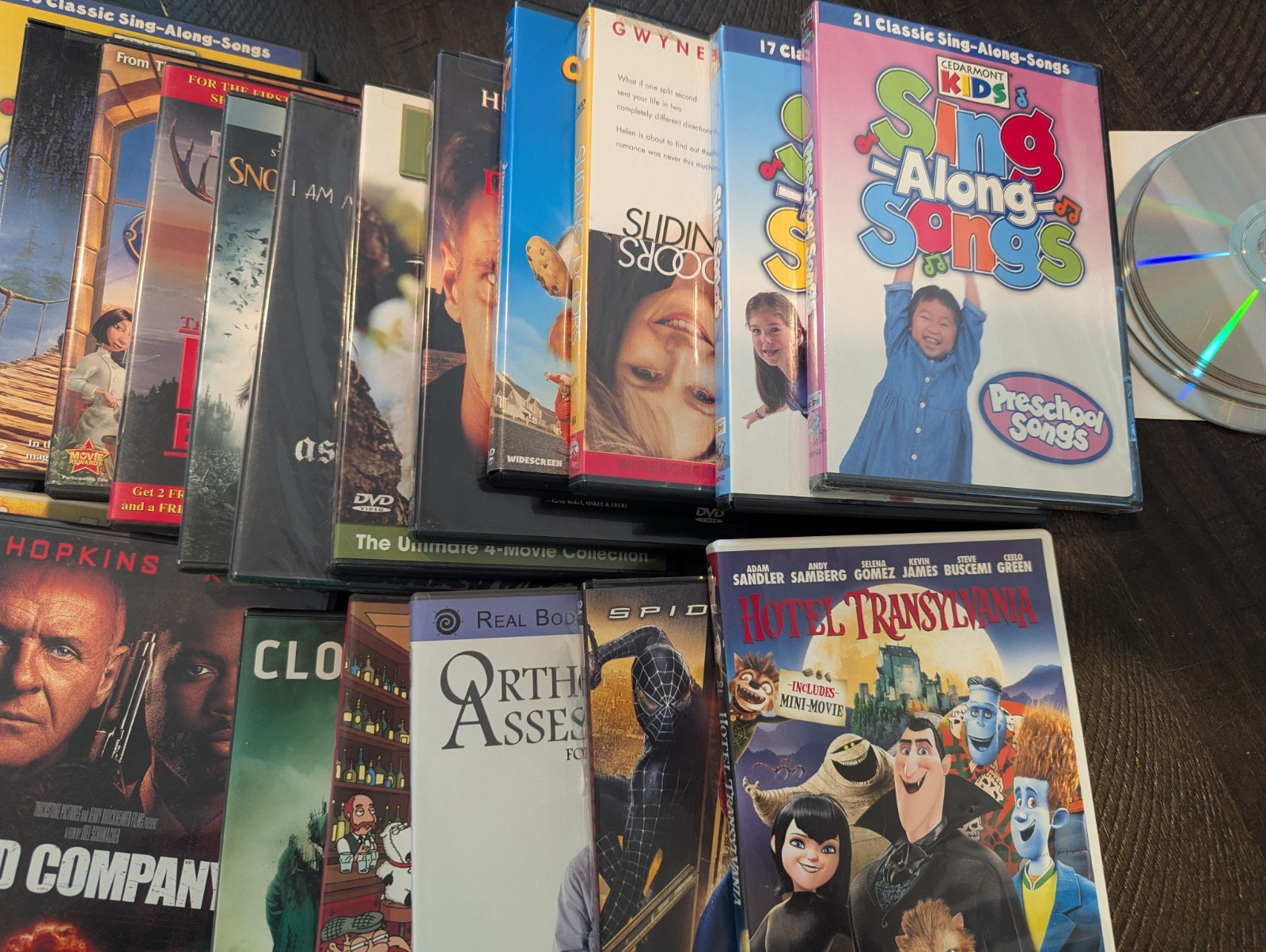 Assortment of used DVDs (Action/Drama/Comedy/Children) in good condition