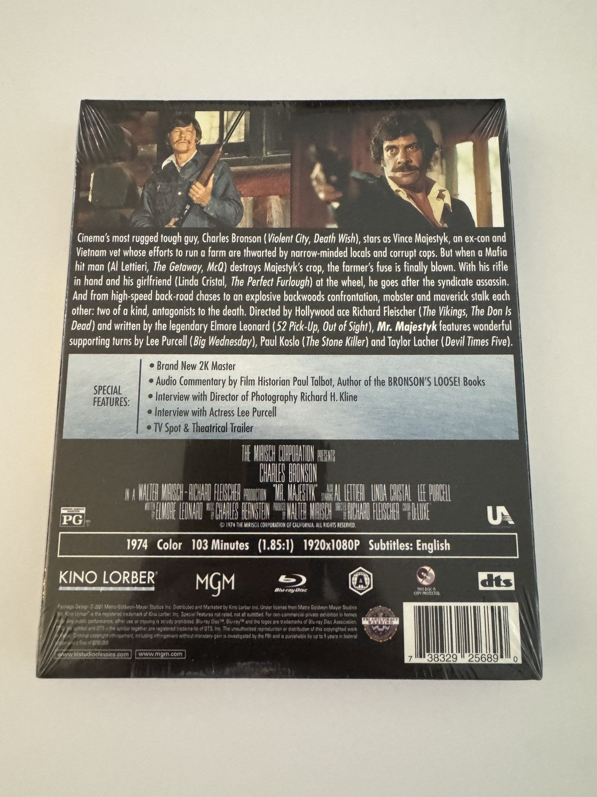 Mr. Majestyk (Blu-ray + Slipcover, 1974) Brand New Sealed