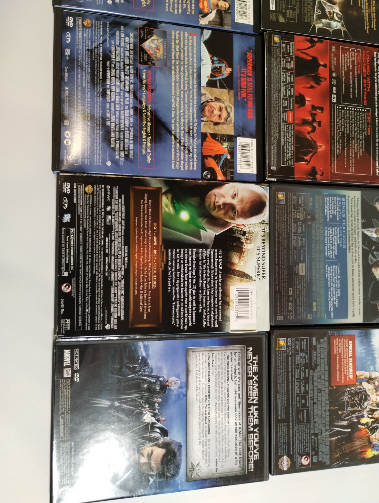 Marvel / DC Movies DVD Lot of 19 + 2 Makings of DVDs Excellent Condition