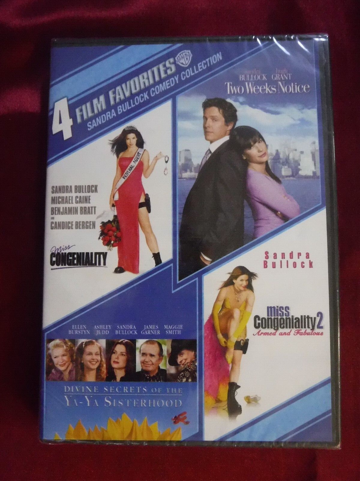 NEW 4 Film Favorites Sandra Bullock Comedy Collection (2 DVD Set 2010) FREE SHIP