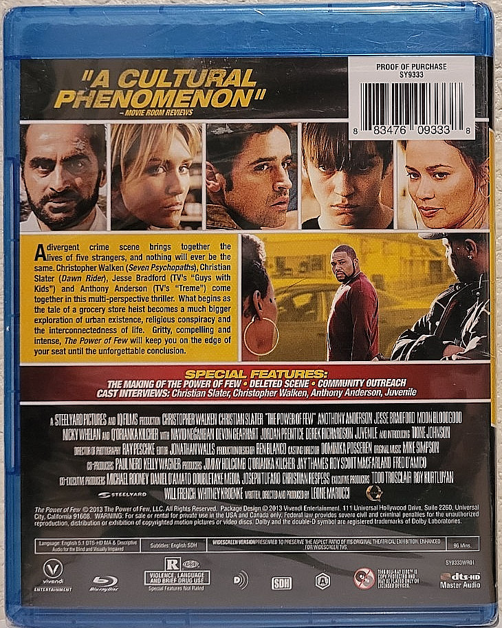 The Power of Few (Blu-Ray, 2013) Christopher Walken – Brand New, Sealed!