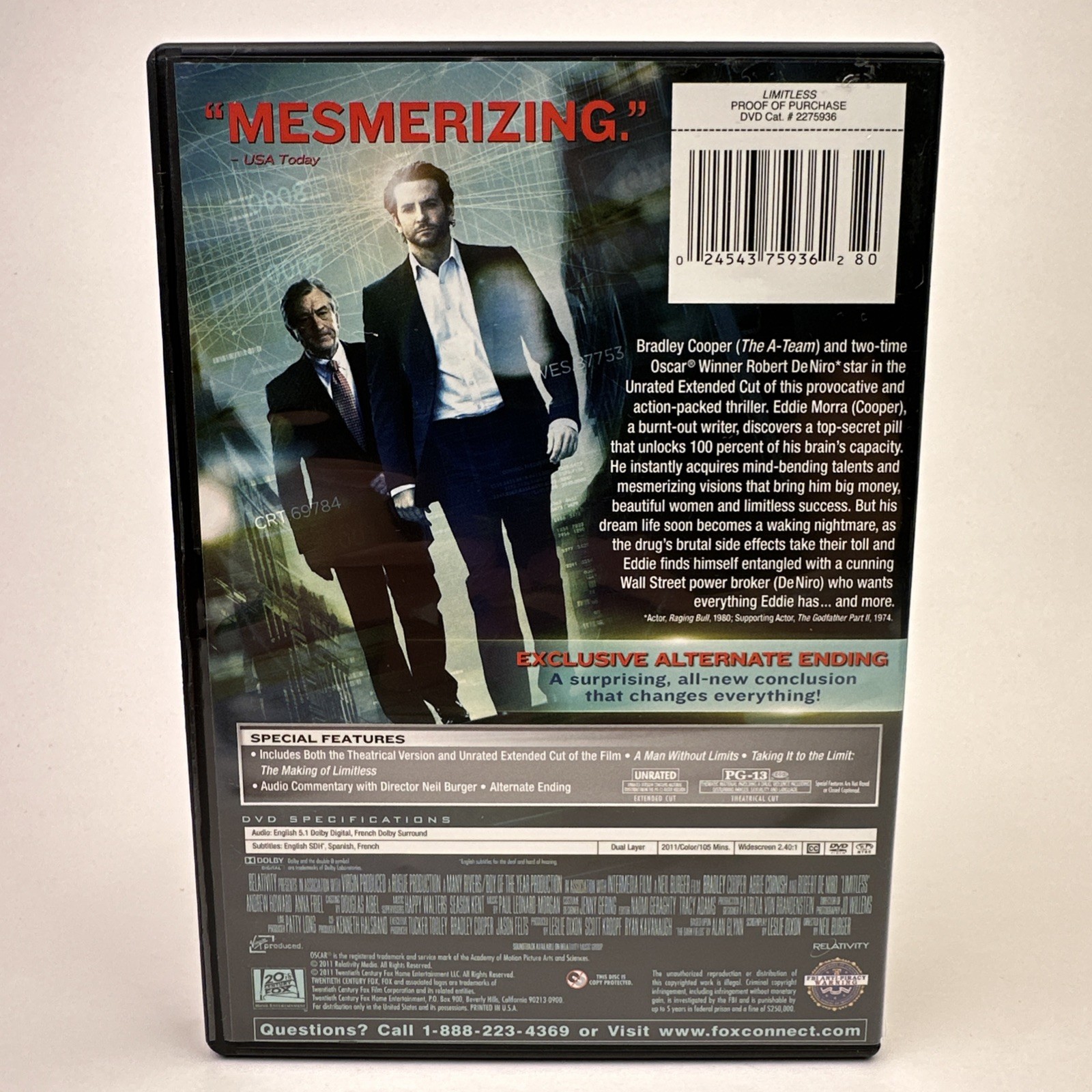 Limitless (Unrated Extended Edition) (DVD, 2011)