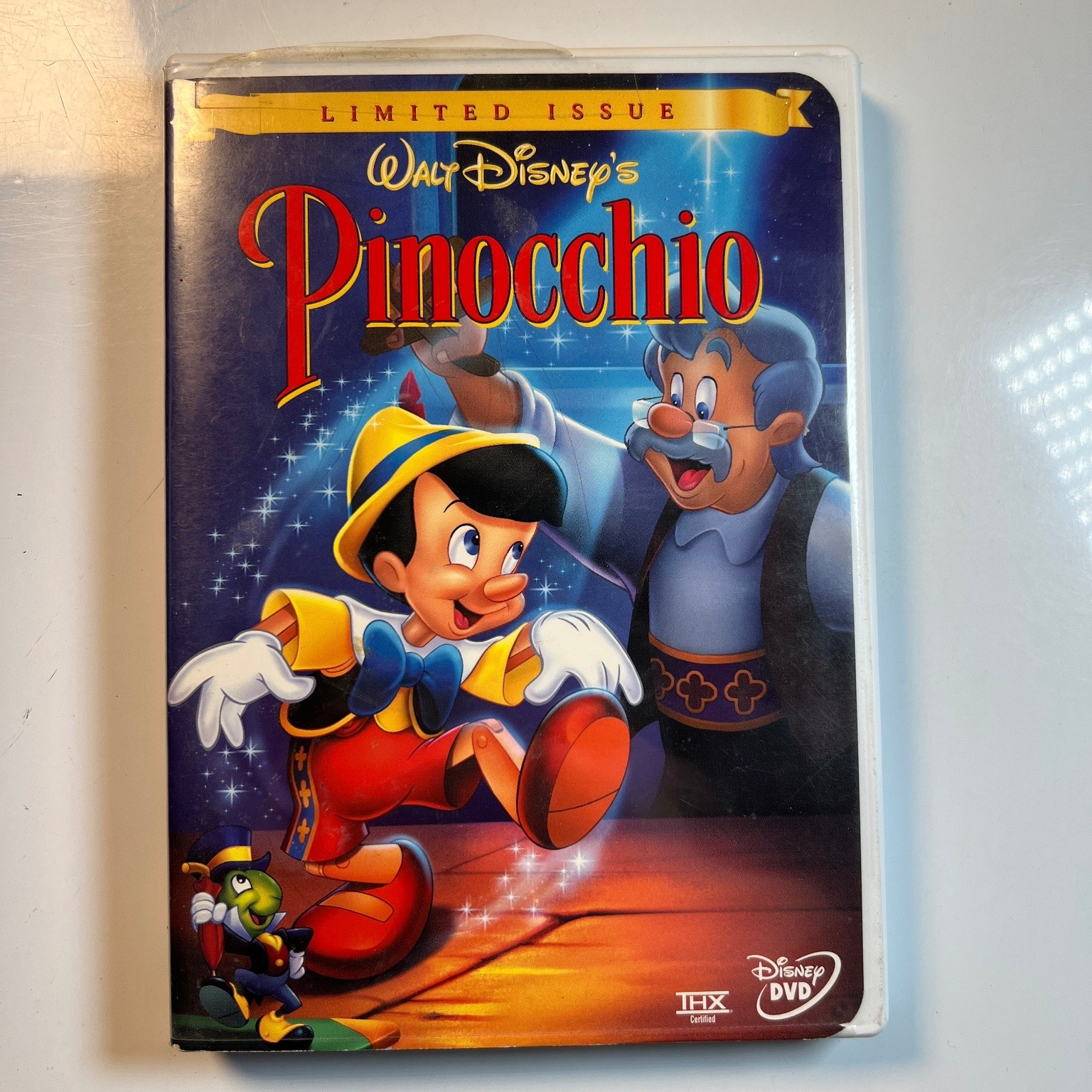 Pinocchio DVD (2000) Limited Issue Disney Classic THX-Certified Geppetto