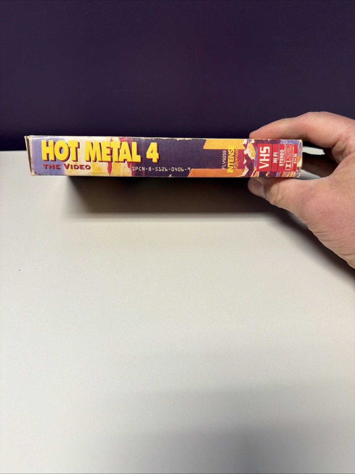 Hot Metal 4 The Video VHS Tape Music Videos Rock & Roll Tested Intense Records