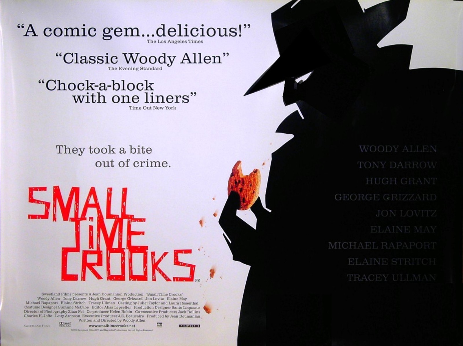 SMALL TIME CROOKS 2000 Woody Allen, Tracey Ullmann, Michael Rapaport UK QUAD