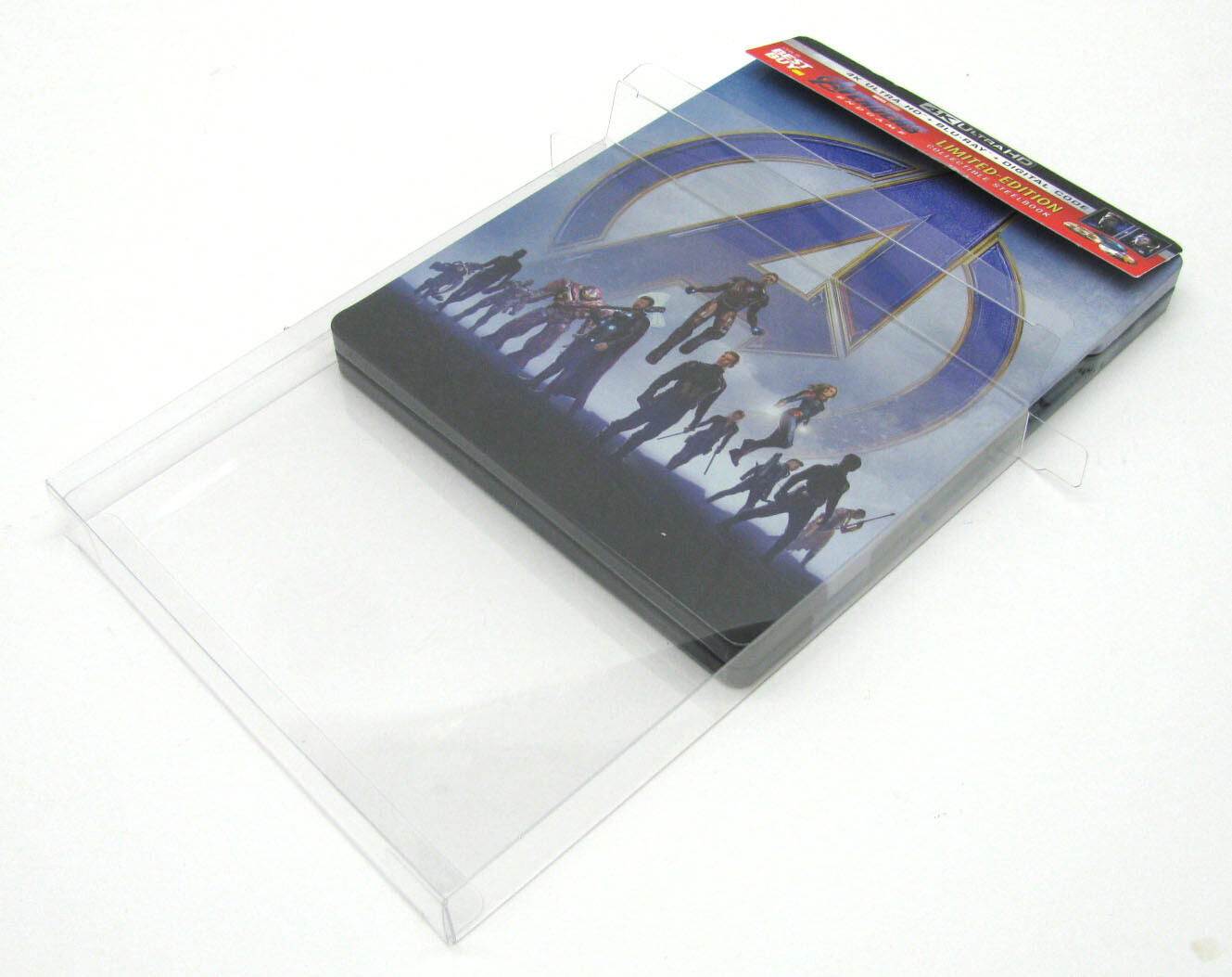 25x Clear Plastic Box Protectors For 4K UHD Steelbook With J-Card (Size 4K4) BLU