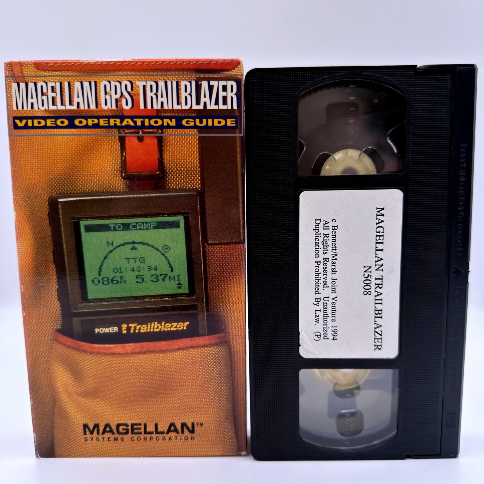 Magellan GPS Trailblazer Video Operation Guide VHS Tape N5008 Vintage 1994