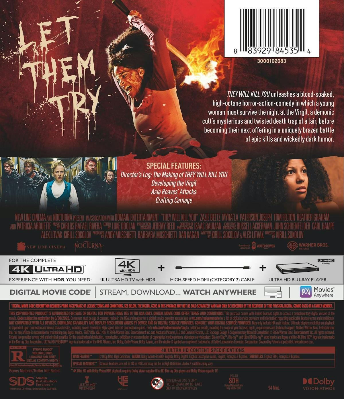 They Will Kill You 4K UHD Blu-ray NEW