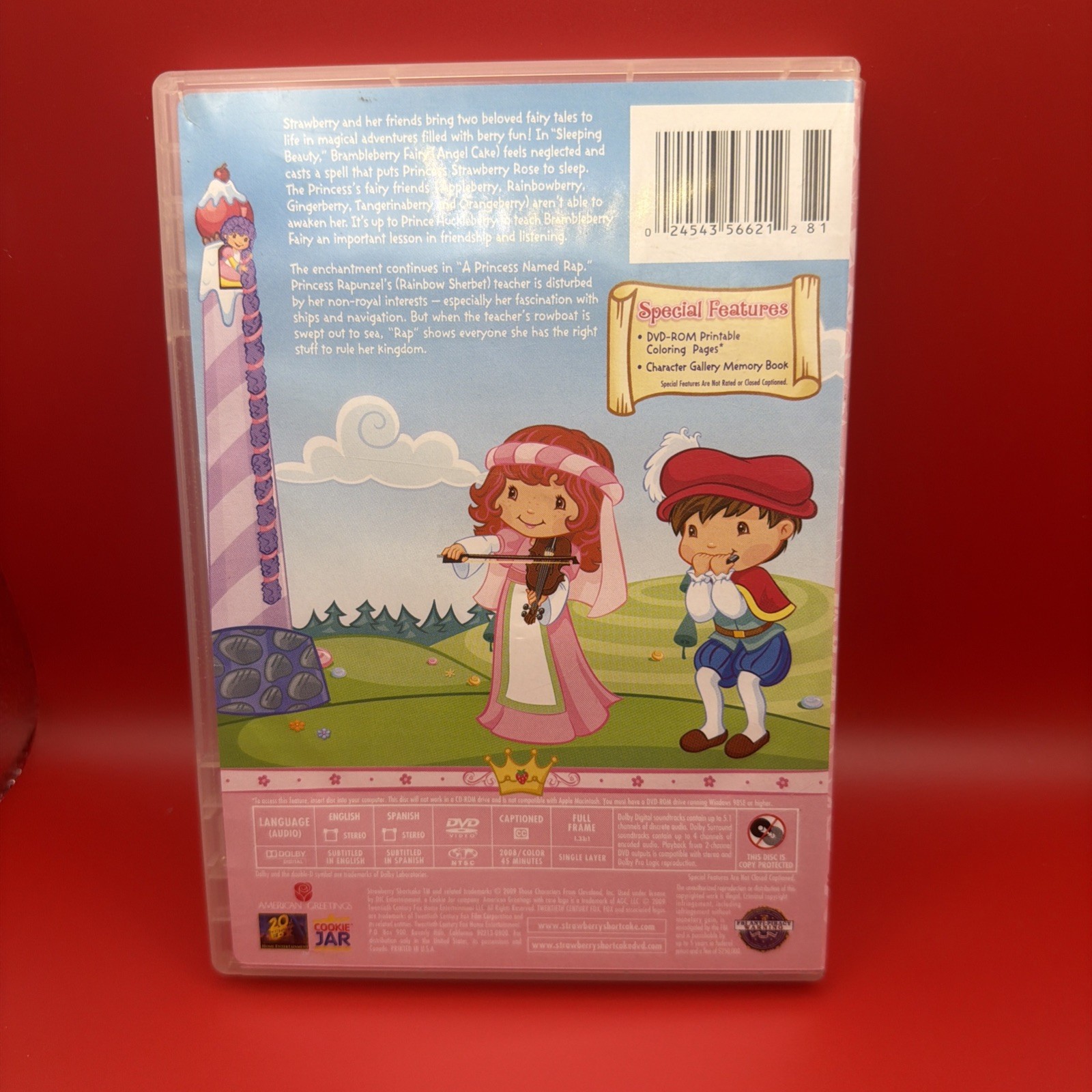 STRAWBERRY SHORTCAKE – LOT OF 4 DVDs – Happily ever after, 2 movies/rockaberry