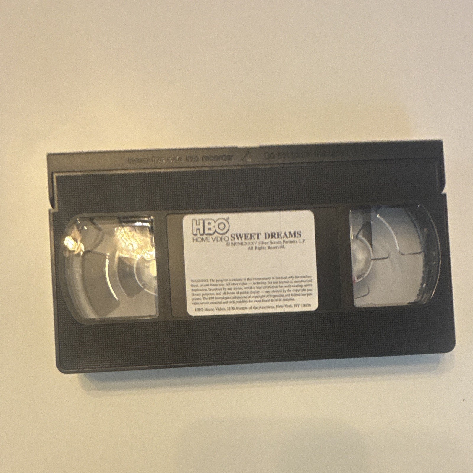 HBO Home Video Sweet Dreams VHS 1985 PG-13 NTSC Jessica Lange