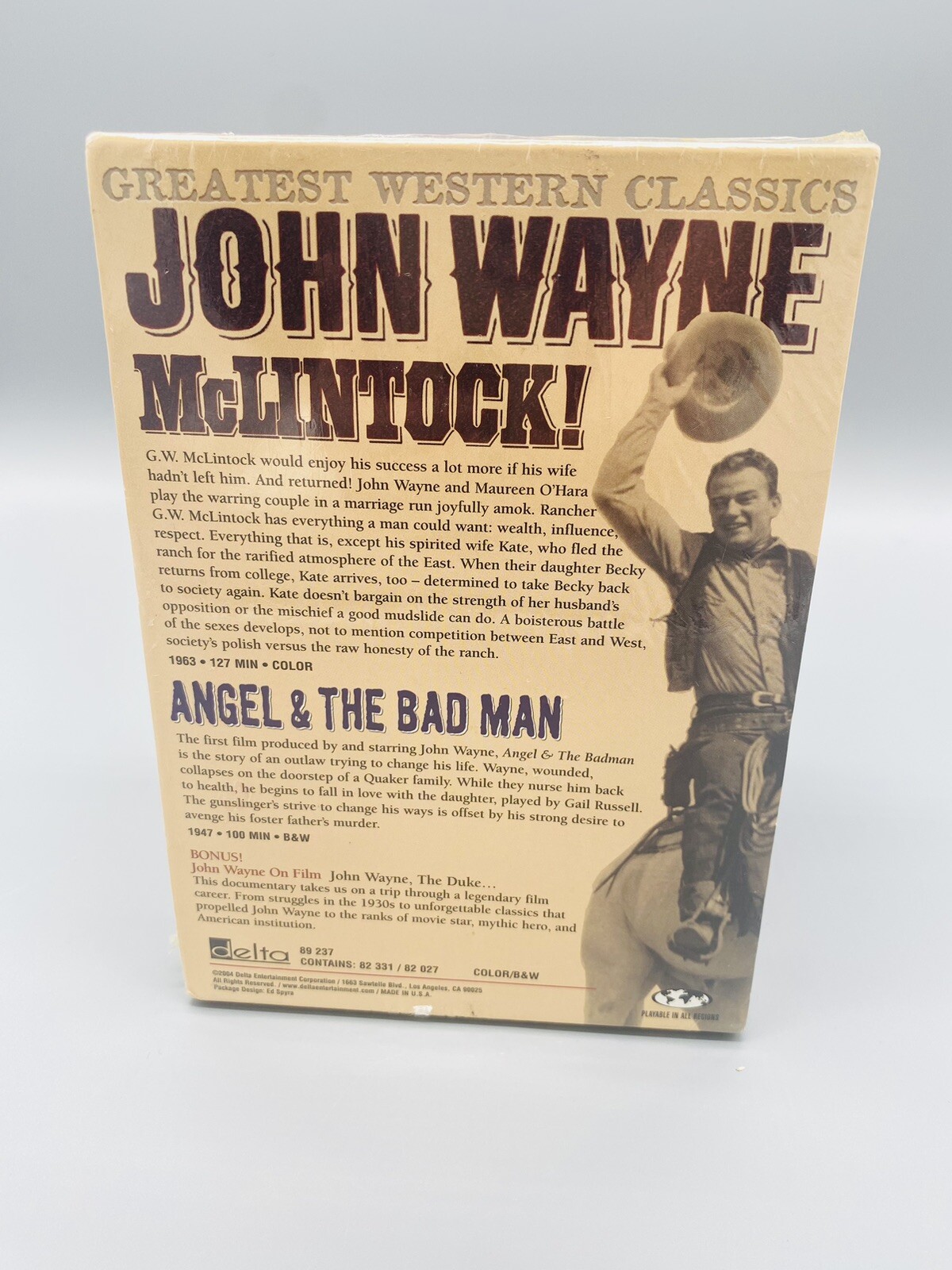 John Wayne – McLintock / Angel and the Badman DVD – Maureen O’Hara – NEW