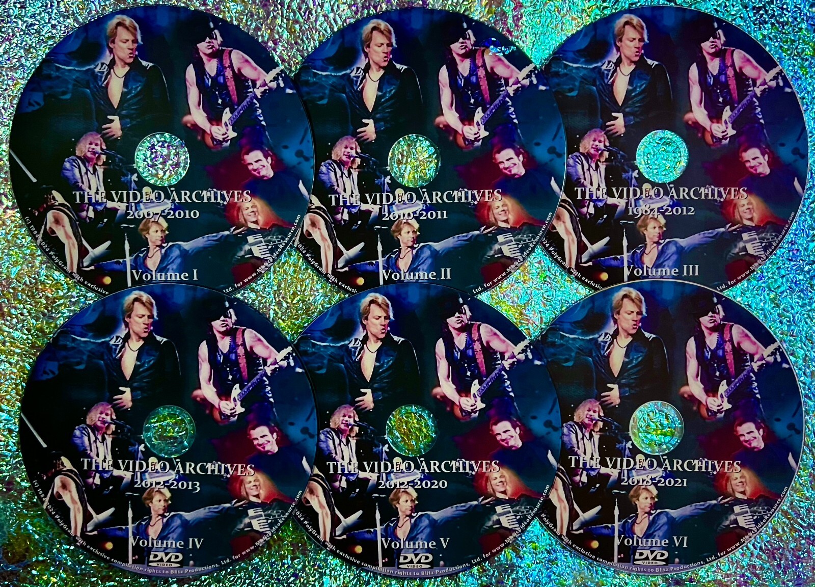 BON JOVI The Video Archives 1984-2021 6 DVD Set (Live Performances & Interviews)