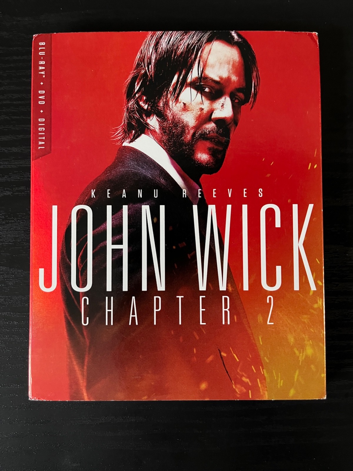 JOHN WICK CHAPTER 2, BLU RAY WITH SLIP COVER