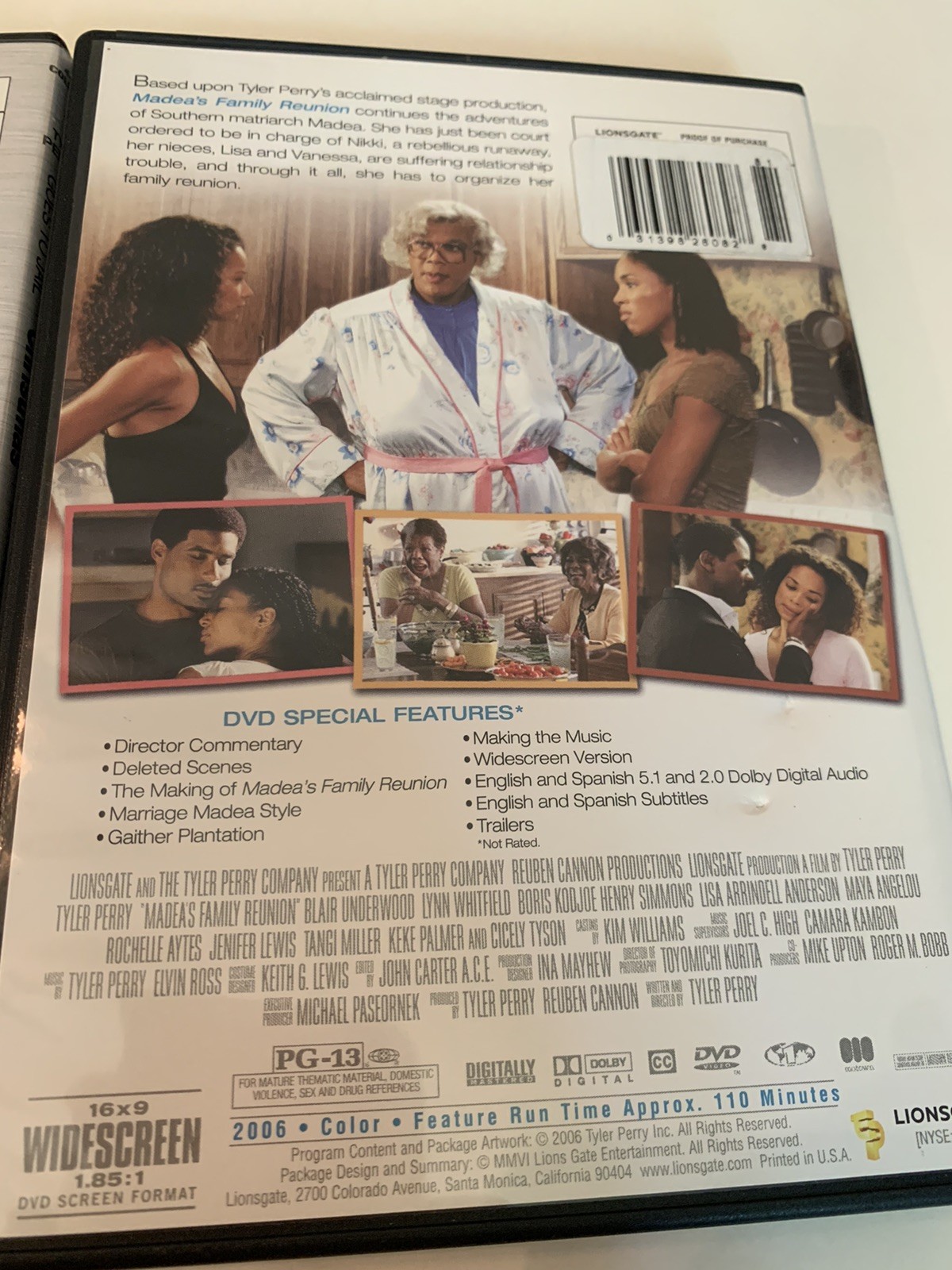 Tyler Perry Madeas 4 Film Collection & Madea’s Family Reunion Comedy DVD Duo LN