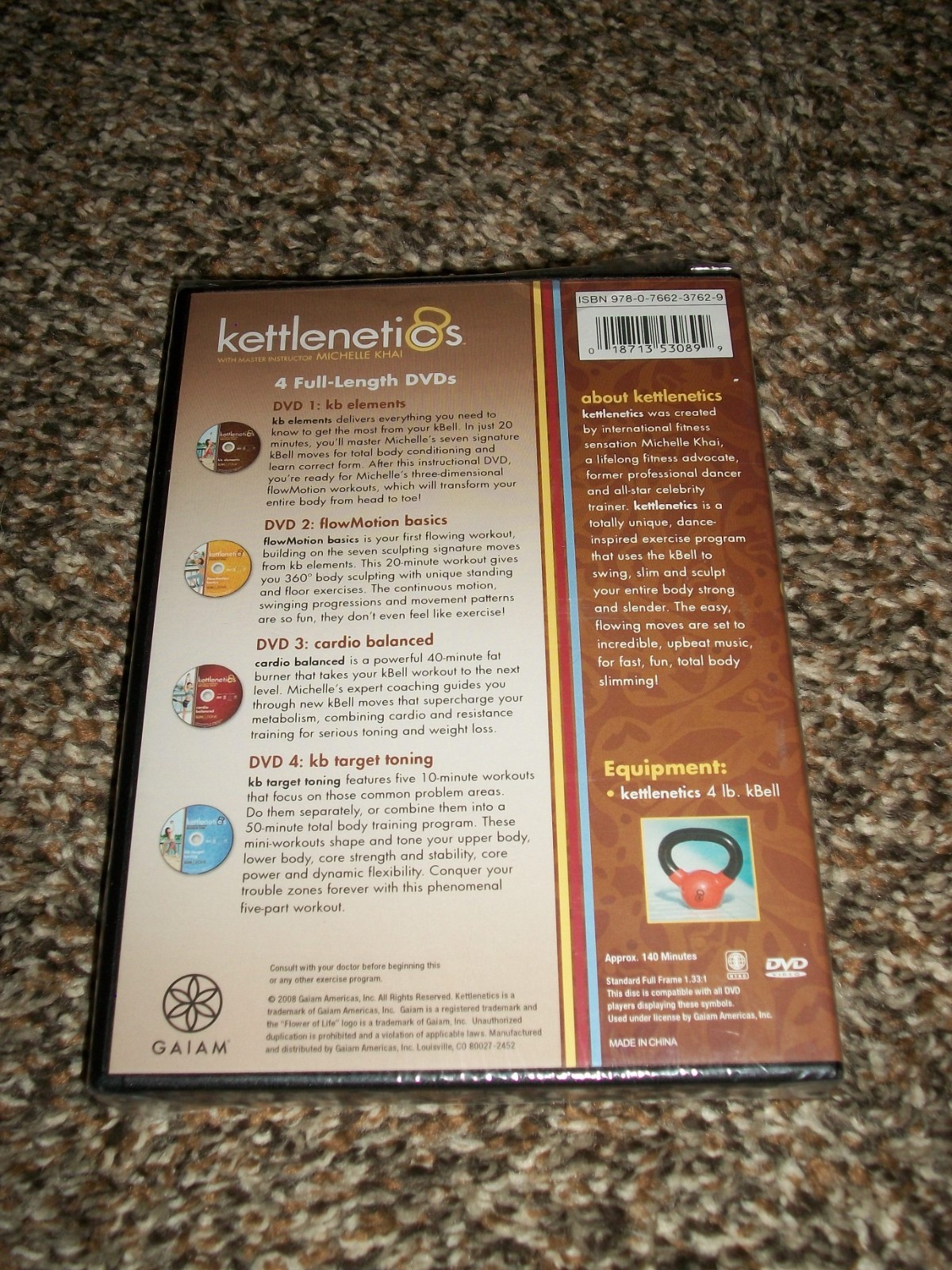 KETTLENETICS SLIM & TONE BRAND NEW 4 DVD SET & BONUS DVD! FREE FAST SHIPPING!