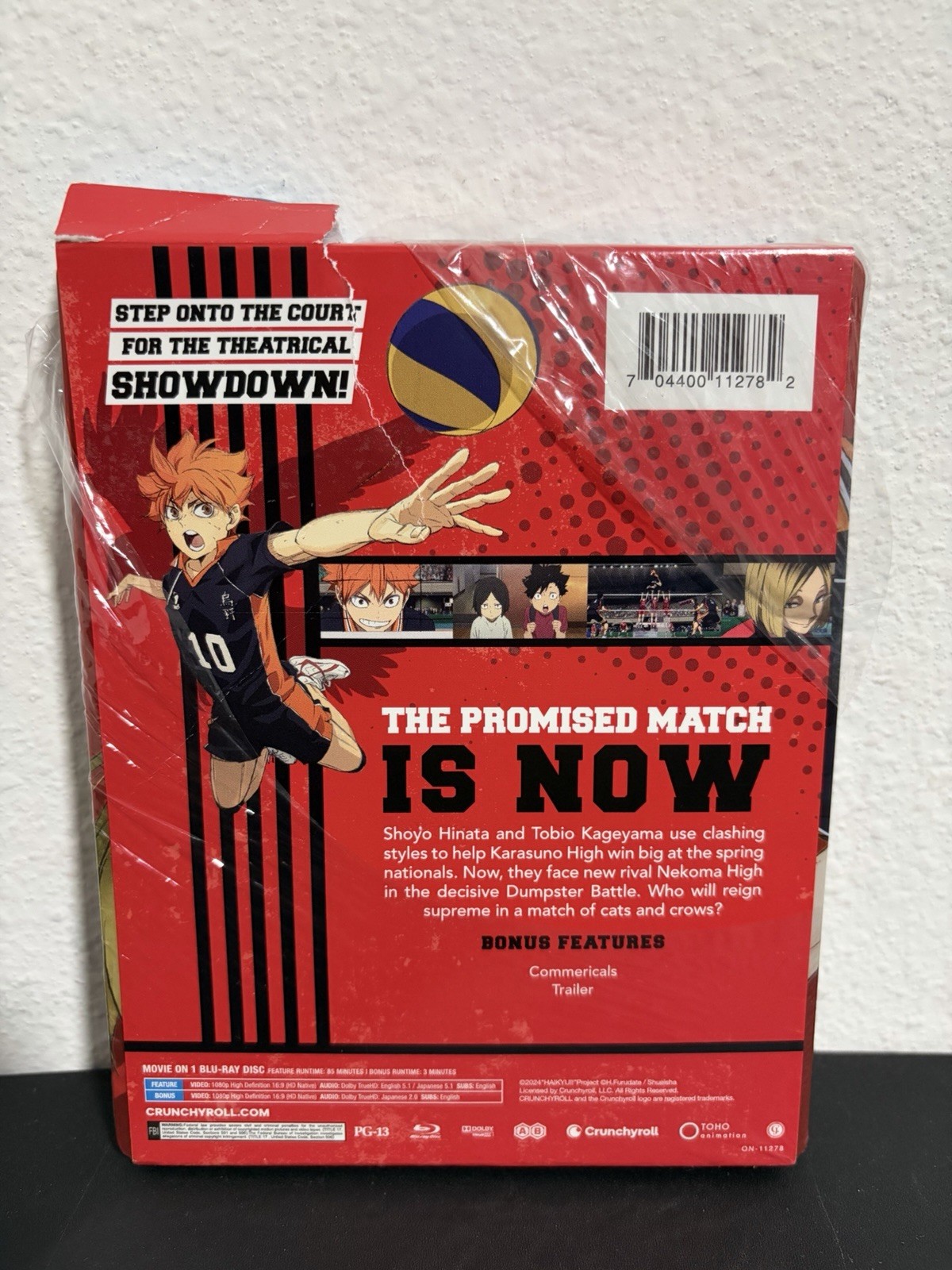 Steelbook HAIKYU!! The Dumpster Battle (Blu-ray) NEW Plastic Falling Off