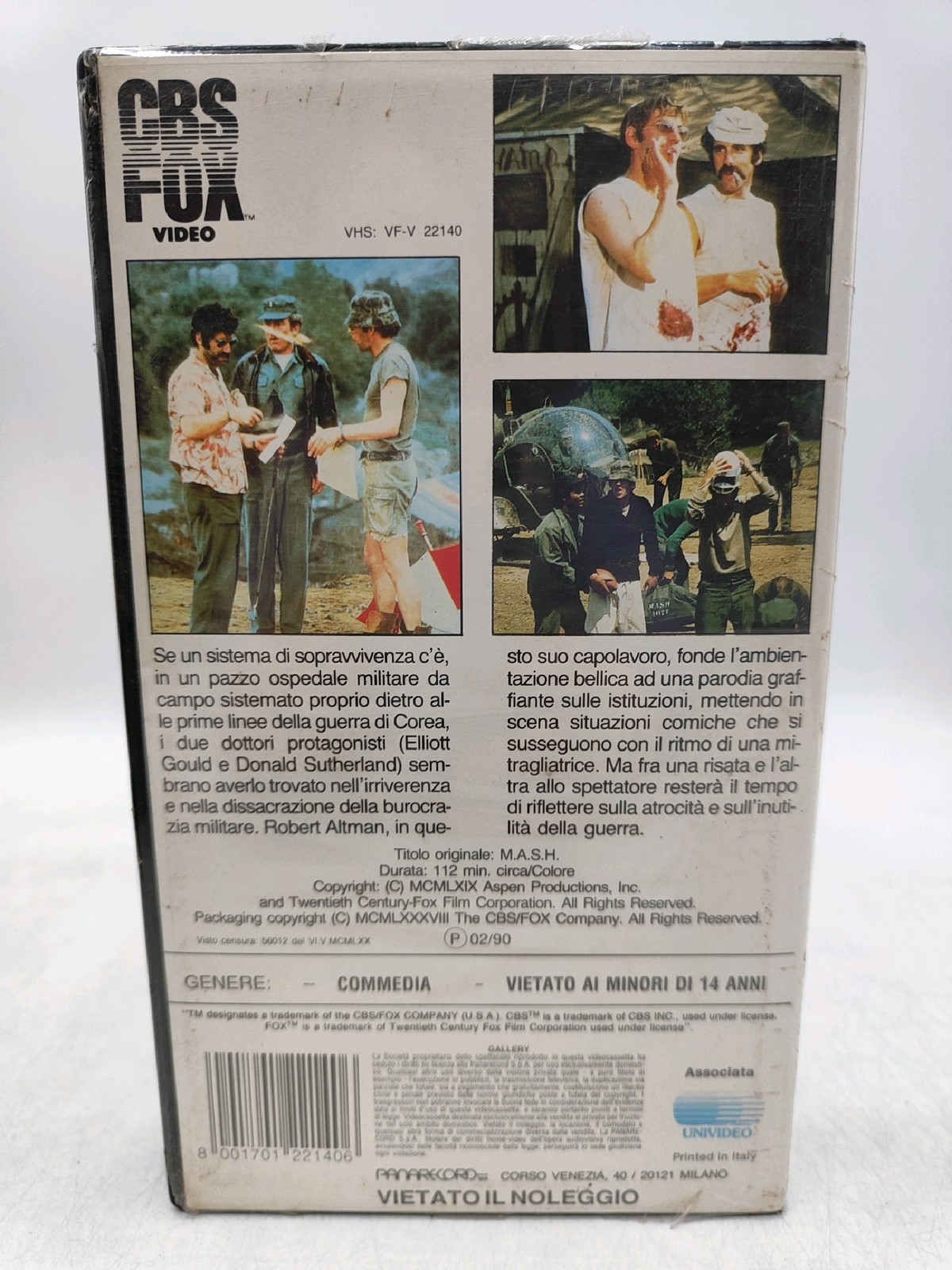 Vhs Mash Film Commedia Donald Sutherland Jo Ann Pflug Gould M.A.S.H.