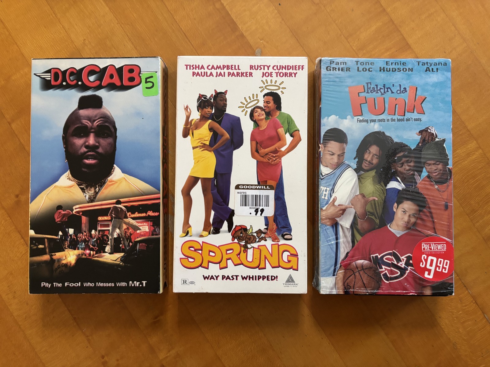 [3 Comedy VHS] D.C. Cab | Fakin’ da Funk | Sprung