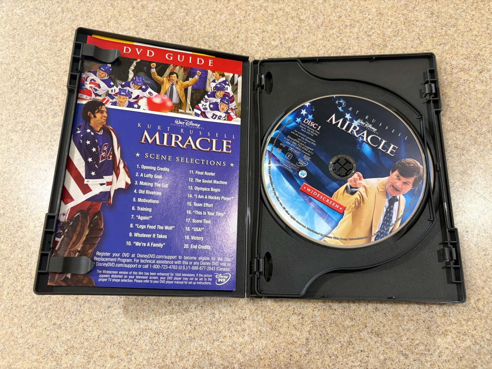 Walt Disney Pictures Miracle Special Edition 2-Disc DVD Widescreen Kurt Russell