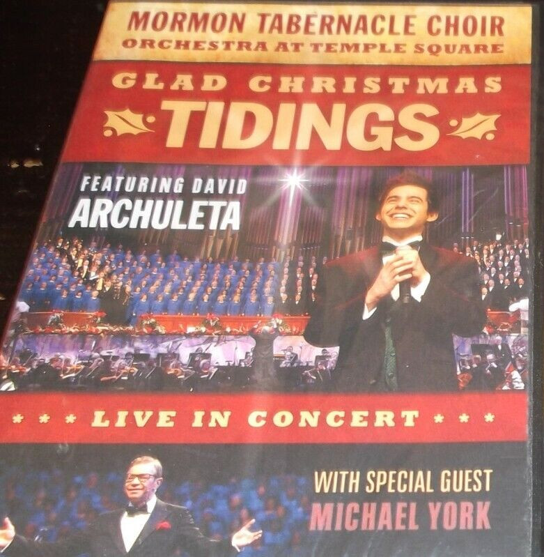 DAVID ARCHULETA 2011 Christmas CONCERT Tabernacle Choir DVD GLAD TIDINGS SEALED!