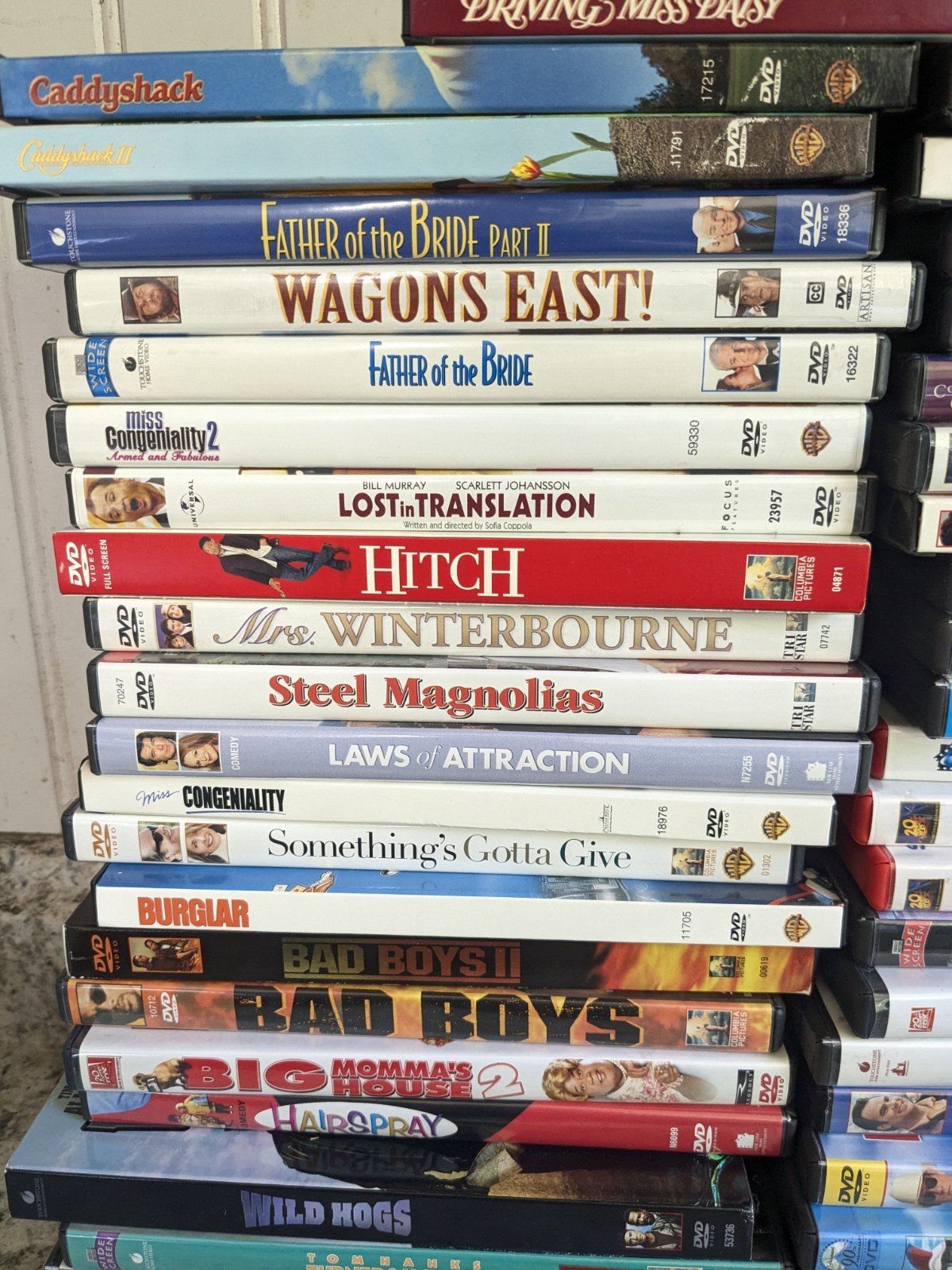 Lot of 46 Comedy DVD Movies: All Original Cases In Very Good/Excellent Condition