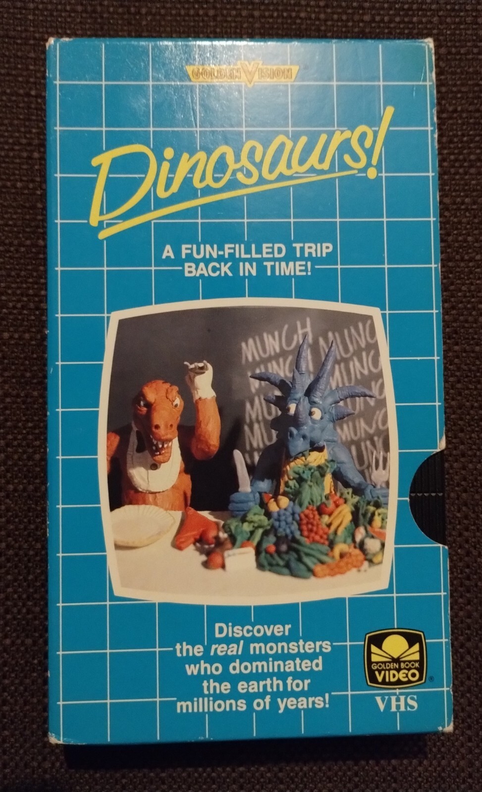 Dinosaurs! VHS 1987 Animation Live Action – Will Vinton Claymation – Fred Savage