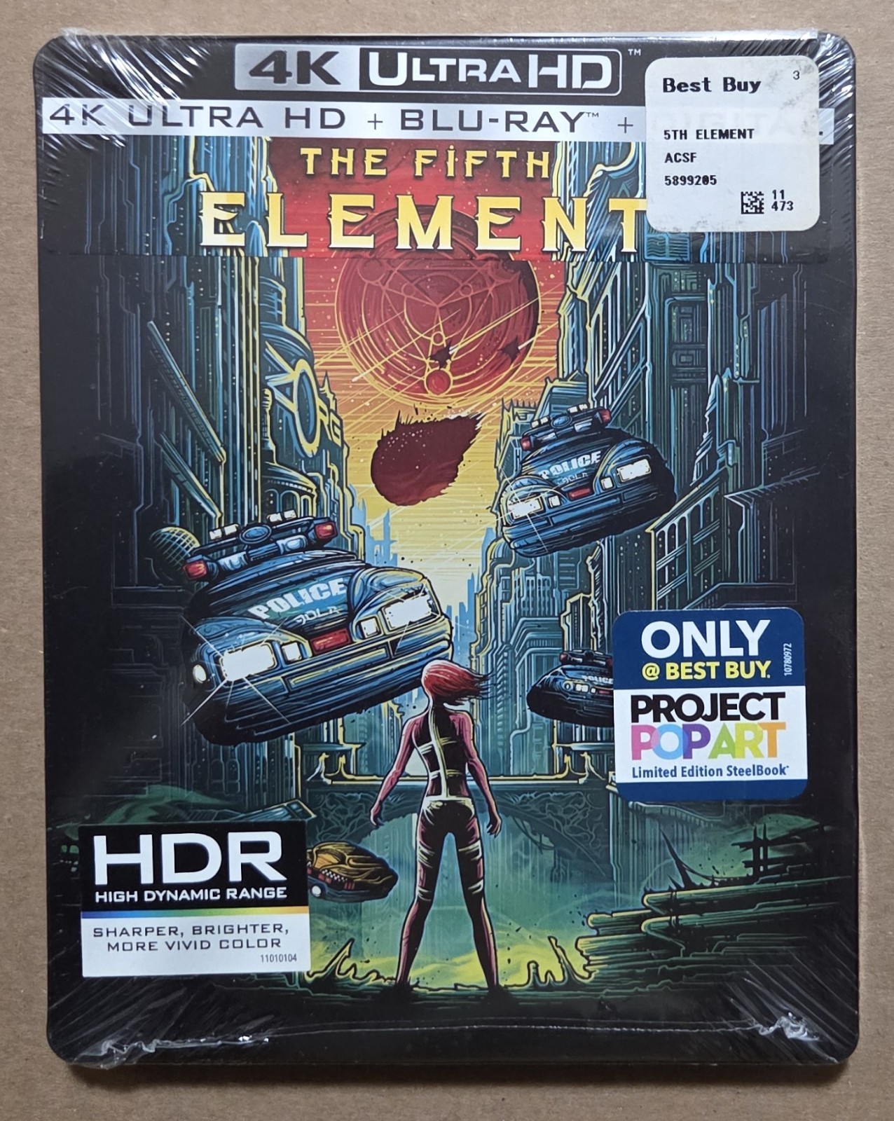New Sealed Best Buy The Fifth Element 4K Blu-Ray Steelbook Luc Besson