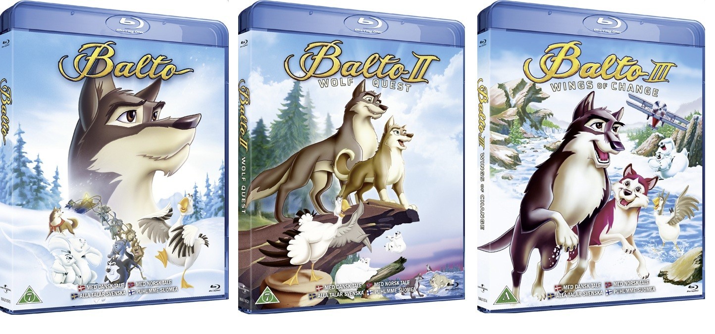 BALTO 1-3 Trilogy 3 Movie Collection Blu-Ray Bundle BRAND NEW (USA Compatible)