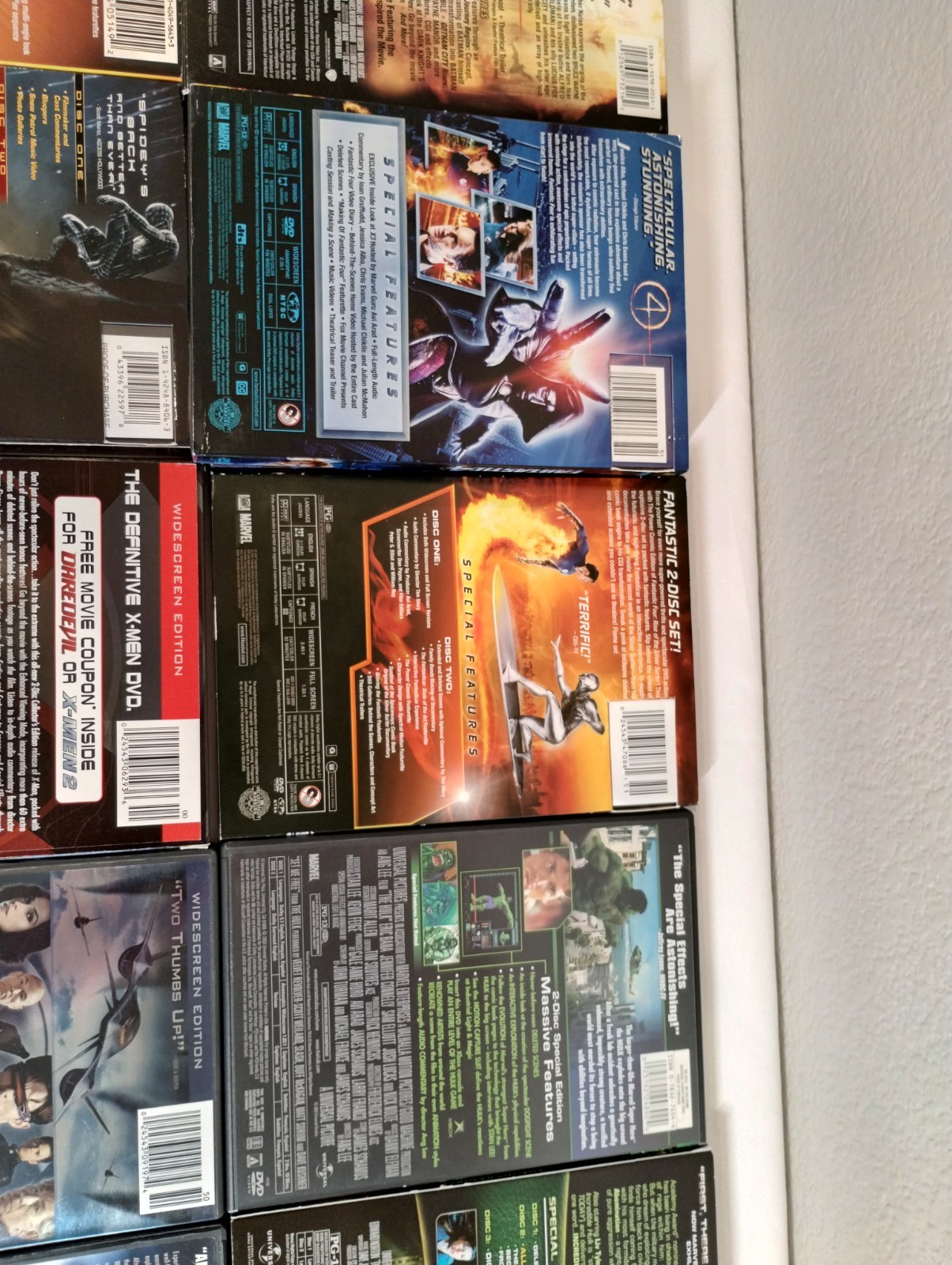 Marvel / DC Movies DVD Lot of 19 + 2 Makings of DVDs Excellent Condition