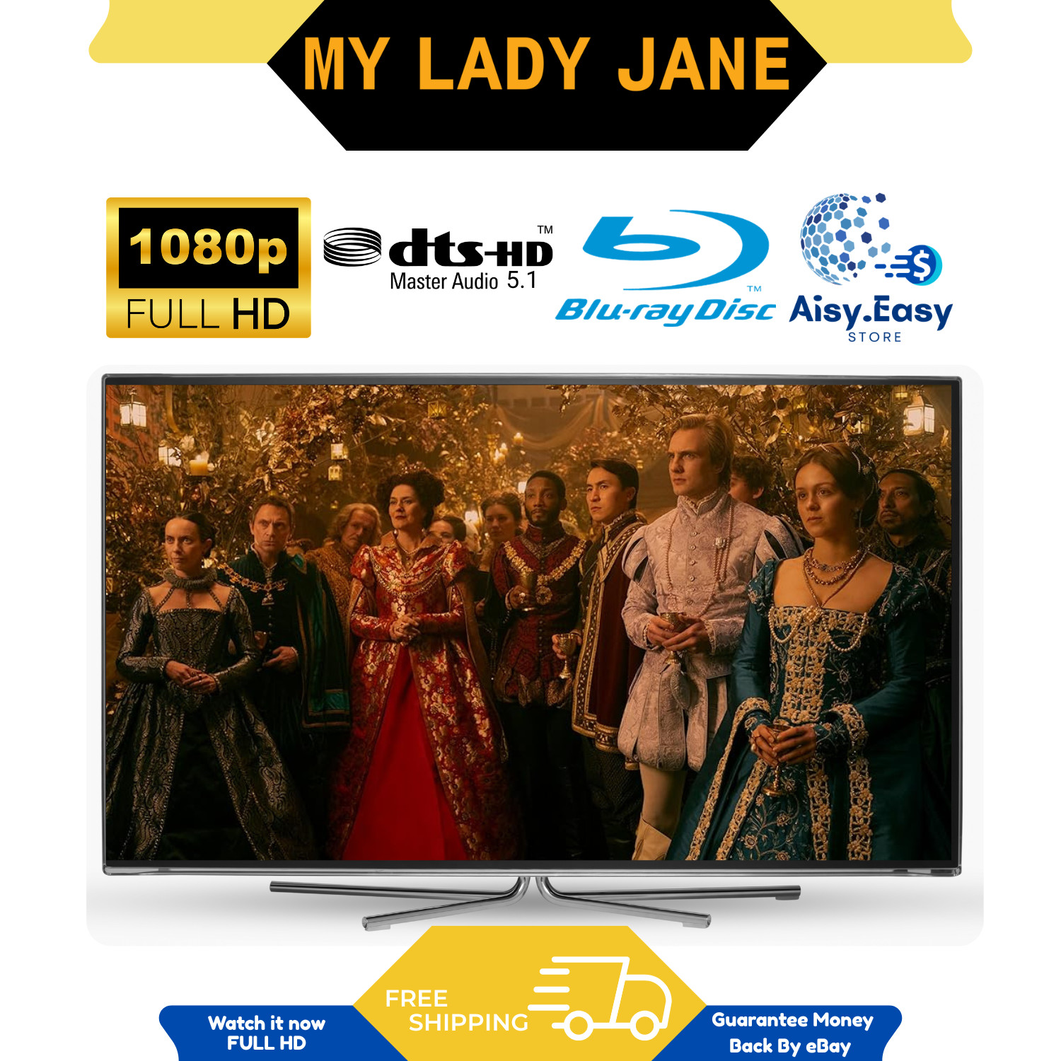 My Lady Jane Complete Season 1 Drama Comedy Romance History Region Free Blu Ray