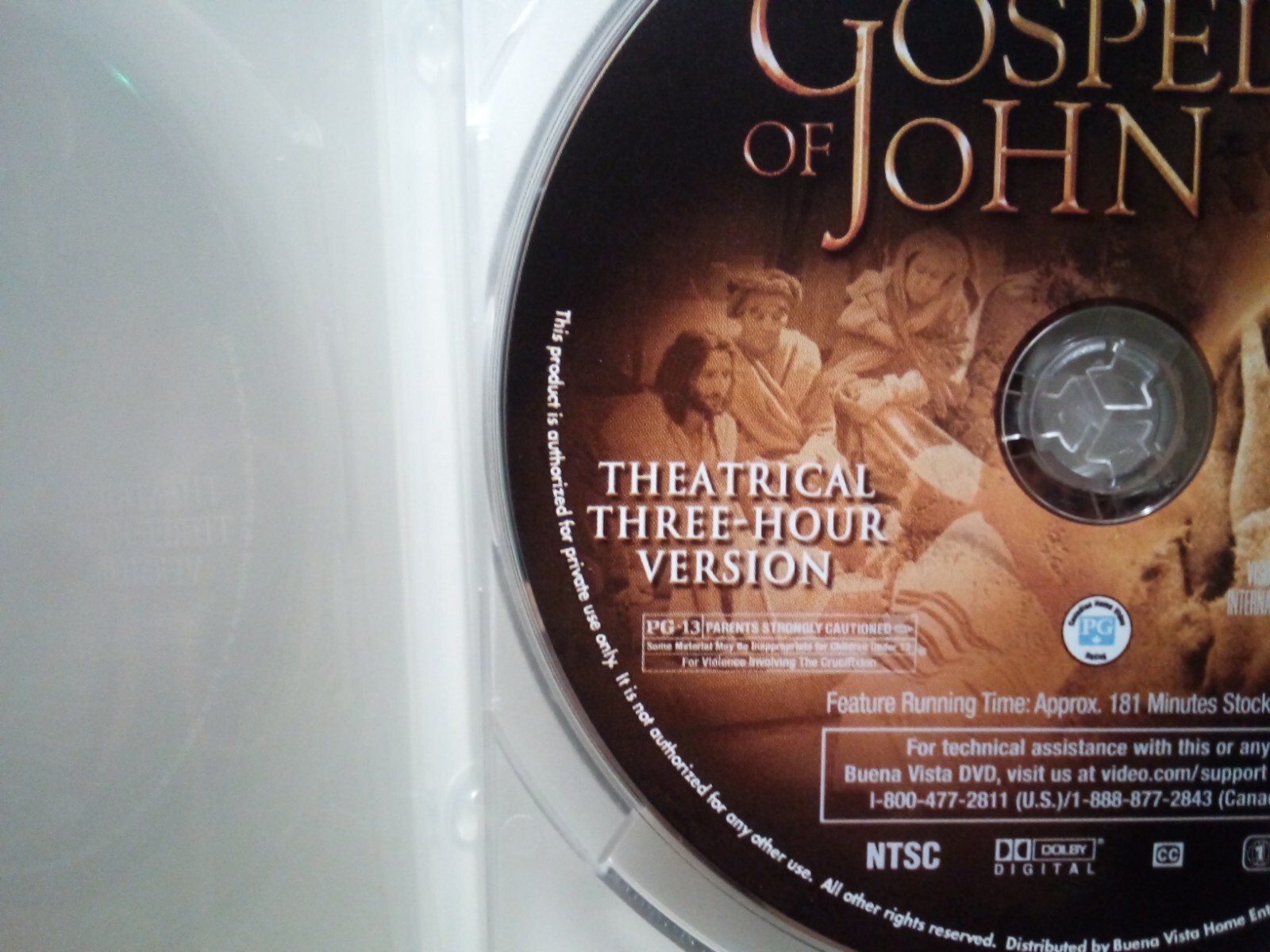 (1-743) “THE GOSPEL OF JOHN” DVD / PRE-WATCHED / 2-DISC SET / WIDESCREEN