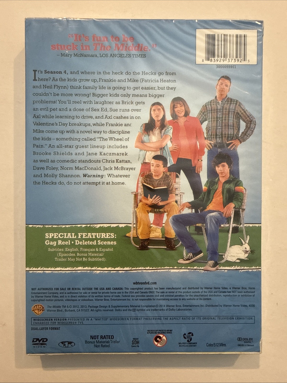 THE MIDDLE: The Complete Season 4 DVD NEW (AMAZING DVD IN NEW CONDITION!!