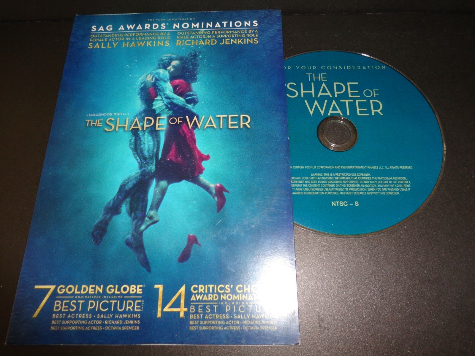 THE SHAPE OF WATER-AWARDS CONSIDERATION-Sally Hawkins discovers creature-DVD-FYC