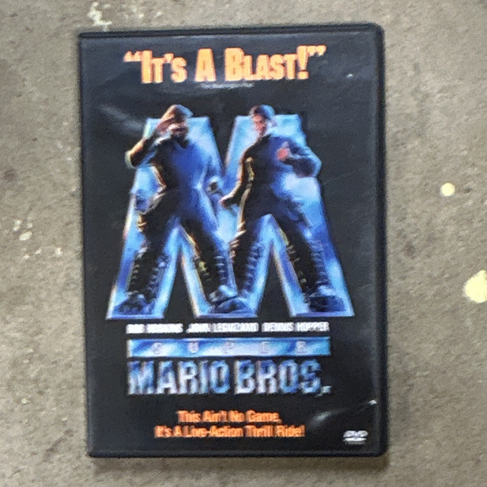 Super Mario Brothers DVD 1993 Release, Bob Hoskins, John Leguizamo