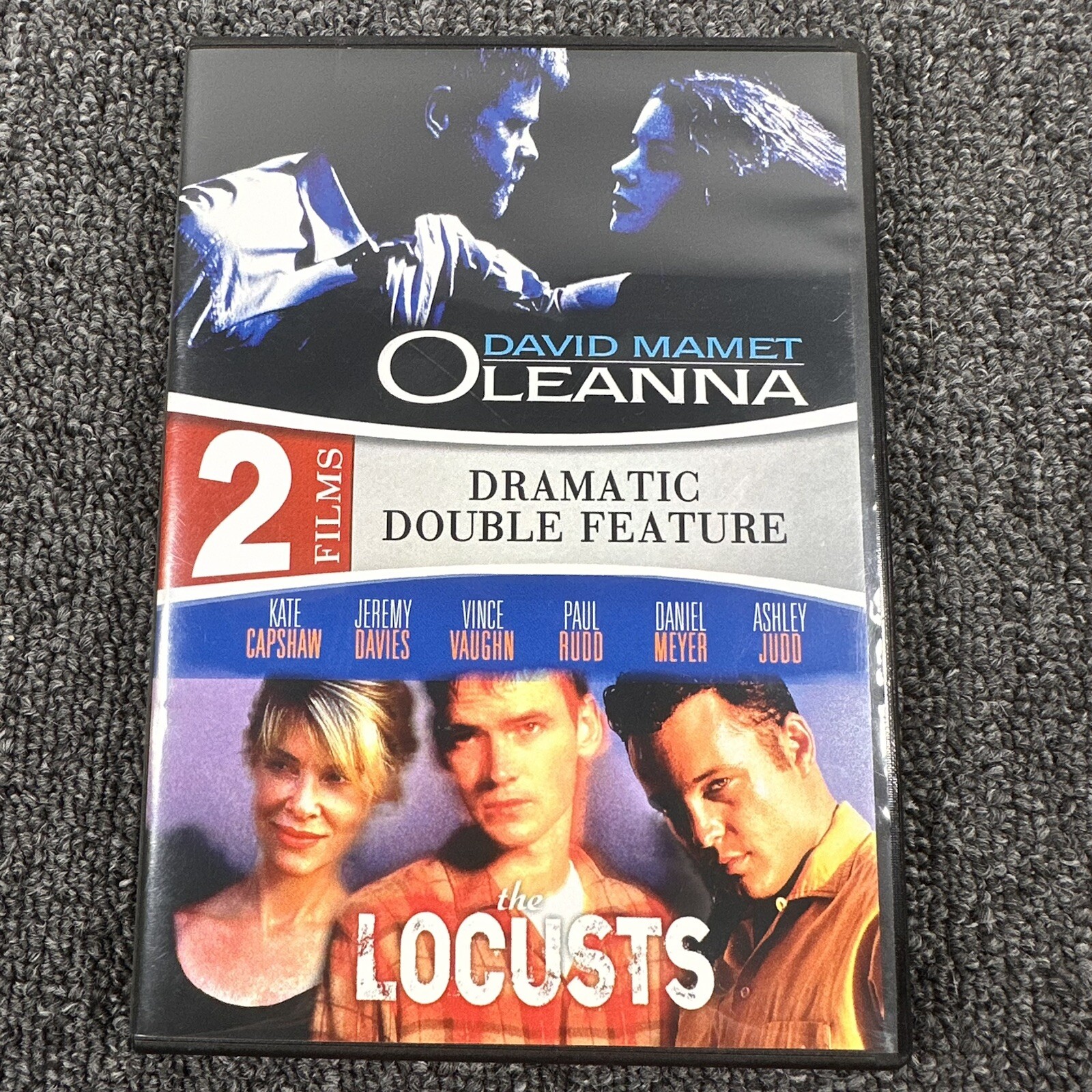 The Locusts & Oleanna Dramatic Double Feature DVD David Mamet Paul Rudd Rare HTF