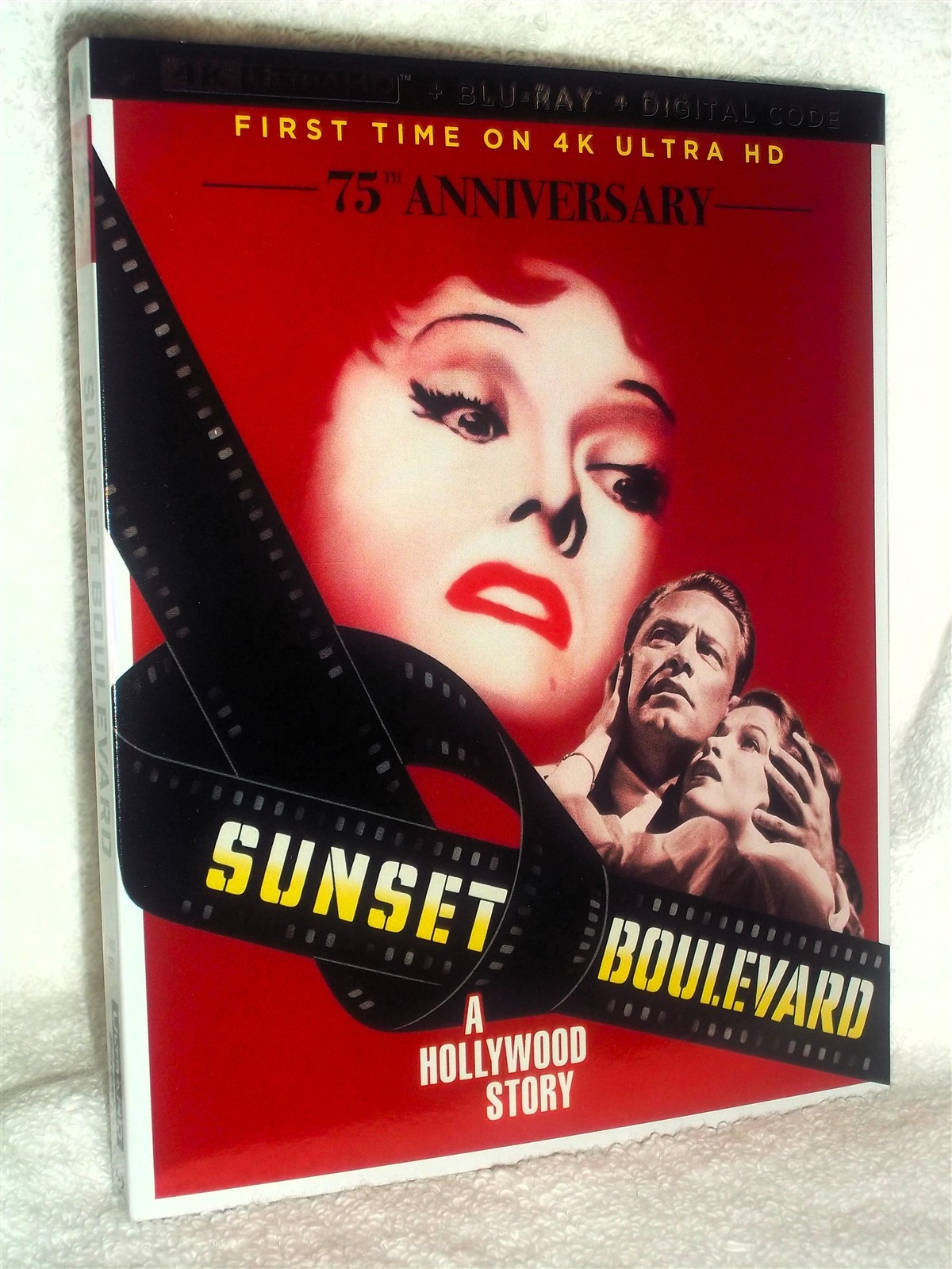 Sunset Boulevard (4K/Blu-ray, 2025) NEW film noir cult drama William Holden