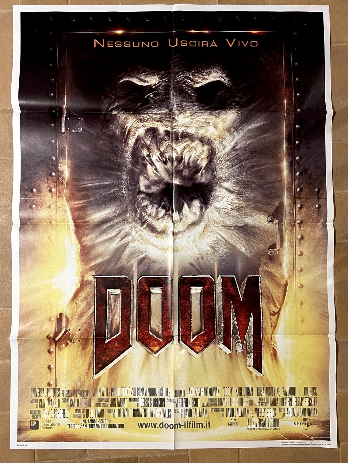 DOOM Andrzej Bartkowiak ROSAMUND PIKE LOCANDINA ORIGINALE POSTER AFFICHE 2006