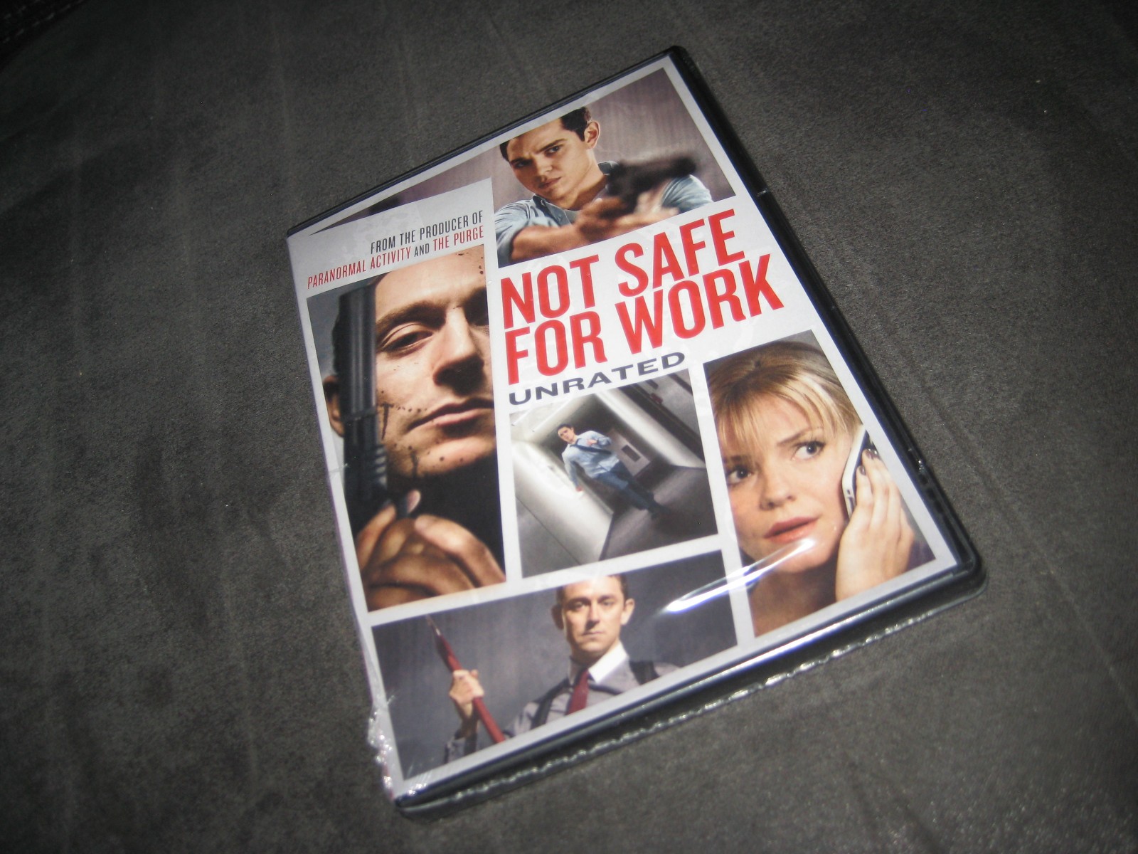NOT SAFE FOR WORK (DVD 2014) BRAND NEW – NOT RATED – WIDESCREEN – THRILLER