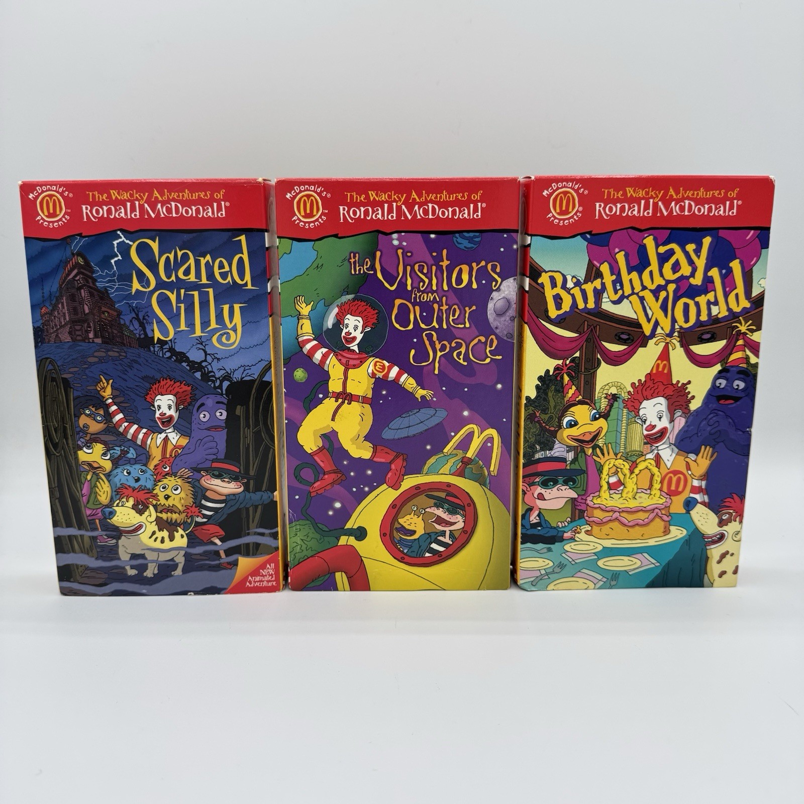 McDonald’s The Wacky Adventures of Ronald McDonald VHS Lot of 3 CC Hi-Fi