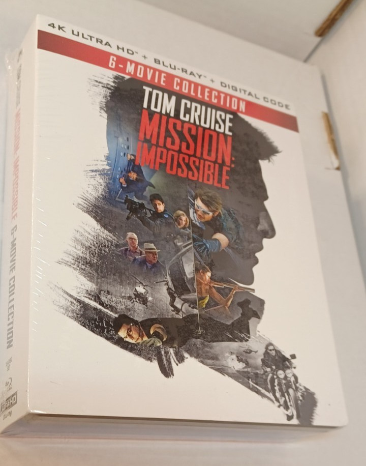 Mission Impossible 6 Movie Set (4K+Blu-ray) Slipcover-Box Shipping with Tracking