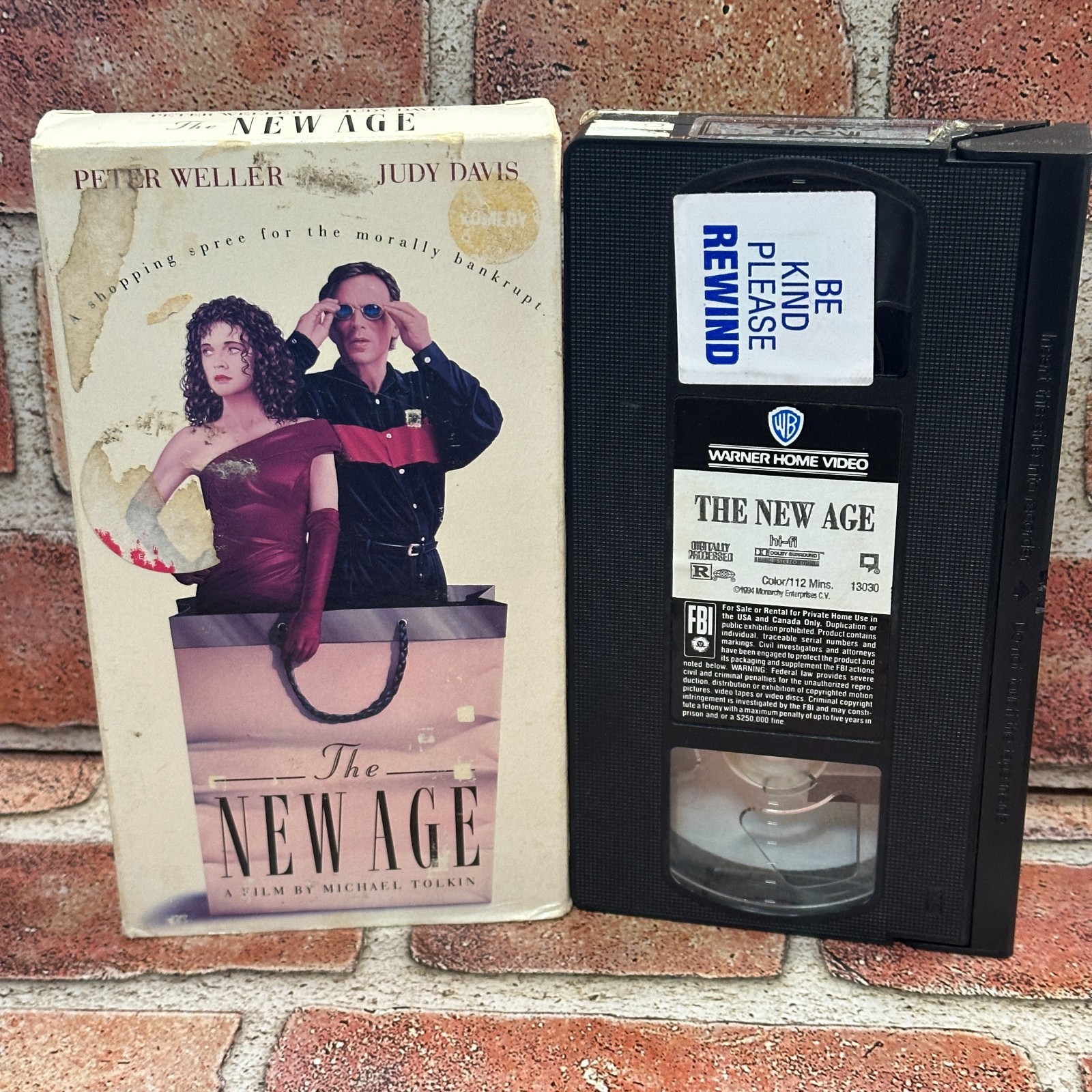 The New Age VHS Used Peter Weller Judy Davis Warner Home Video Comedy