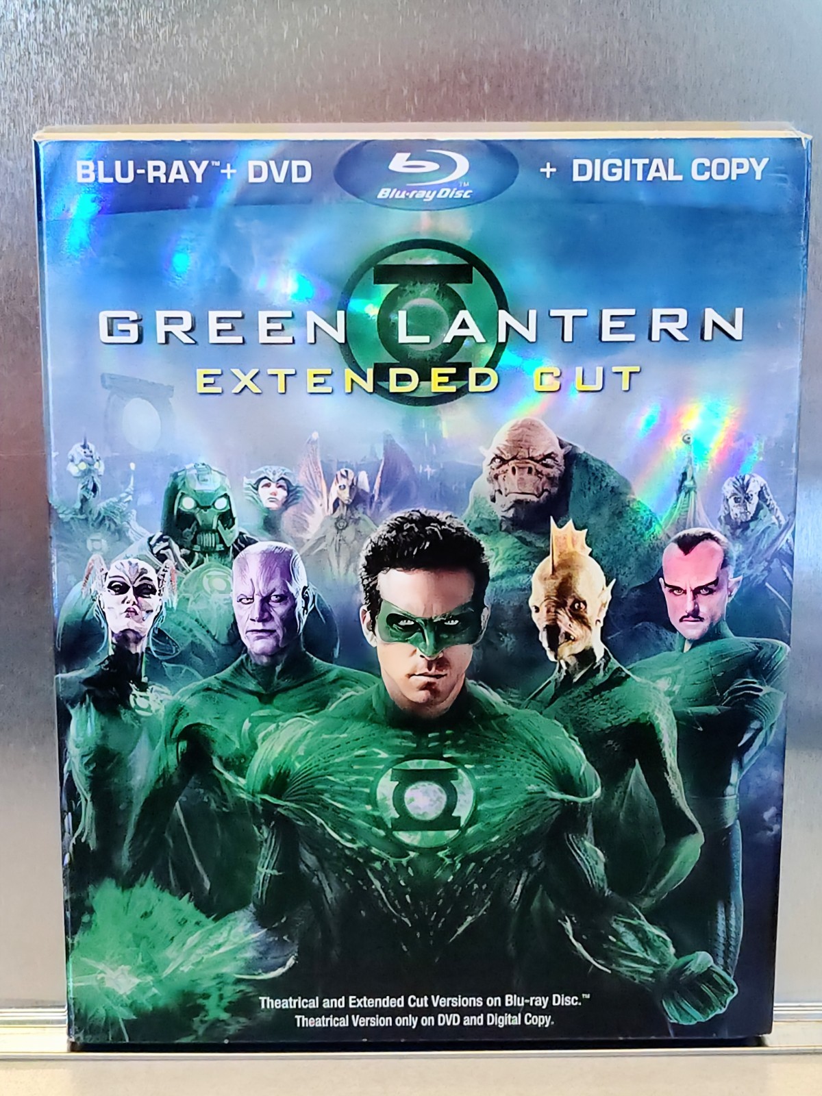 GREEEN LANTERN (EXTENDED CUT) BLU RAY + DVD (2011) NO CODE
