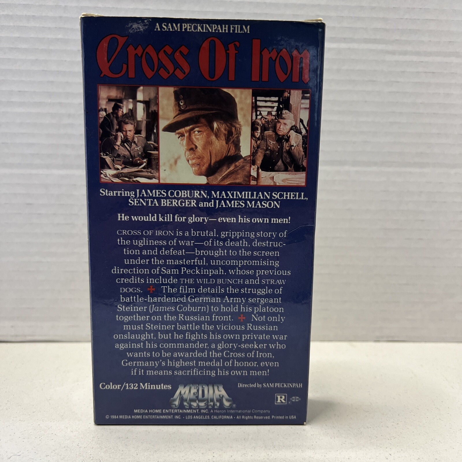 Cross of Iron (VHS, 1998) Both Flaps Intact
