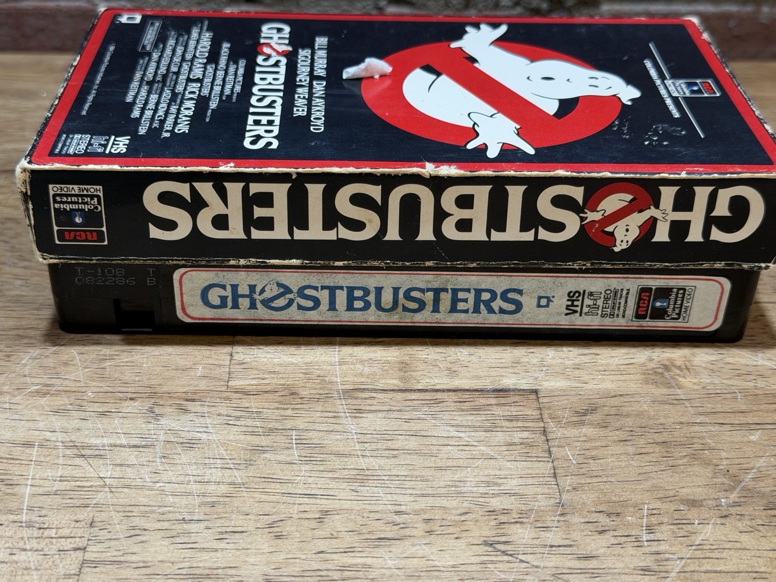 Ghostbusters (VHS, 1985) 1st Edition RCA Red Border Side Sleeve