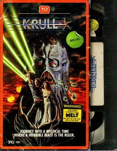 Krull (retro VHS packaging) (Blu-ray, 1983) (Liam Neeson, Ken Marshall) NEW