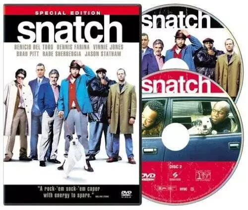 Snatch ~ 2-Disc Special Edition DVD 2001 ~ Del Toro; Pitt; Statham; Farina