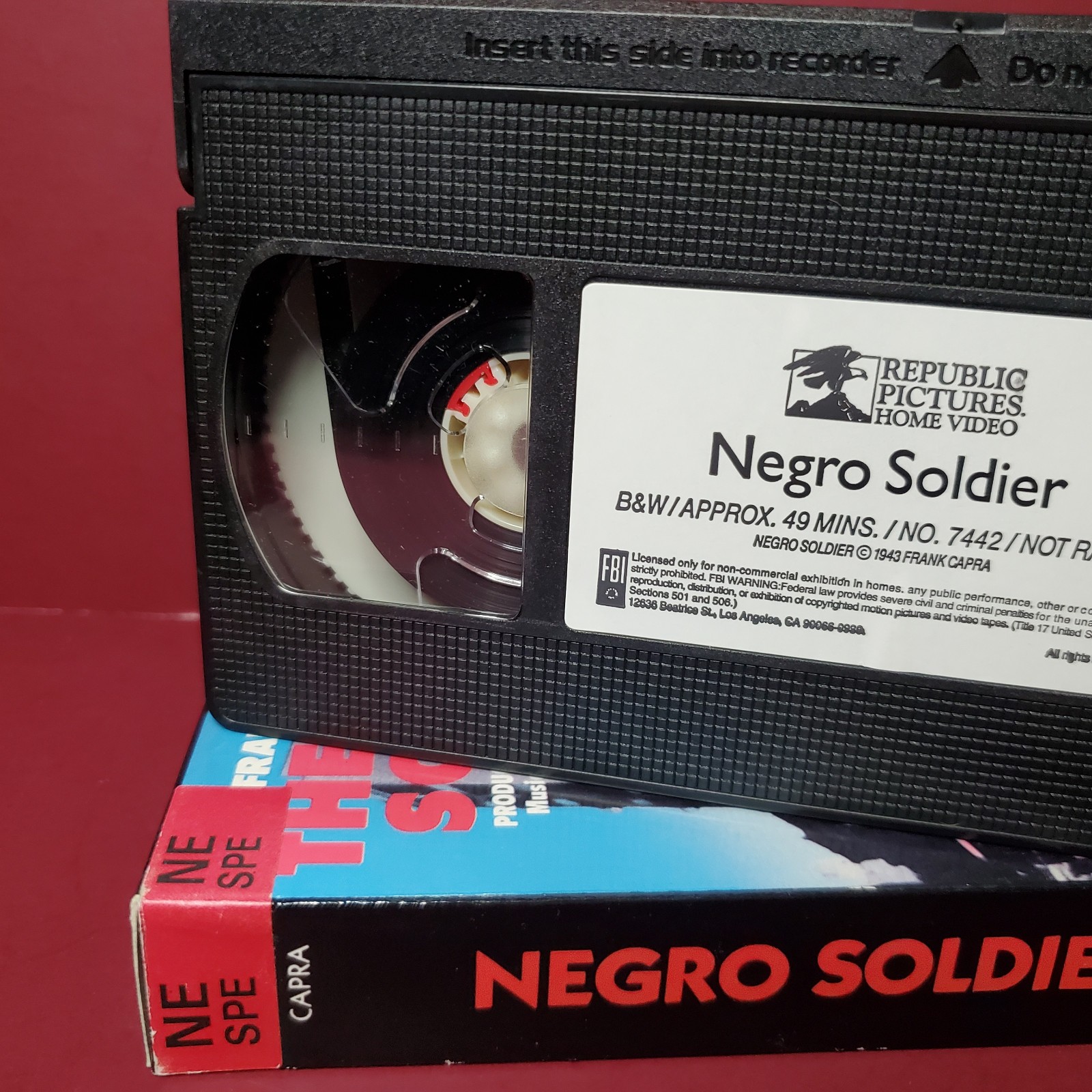 VHS Frank Capra’s The Negro Soldier – war dept doc – rental *BUY 2 GET 1 FREE*