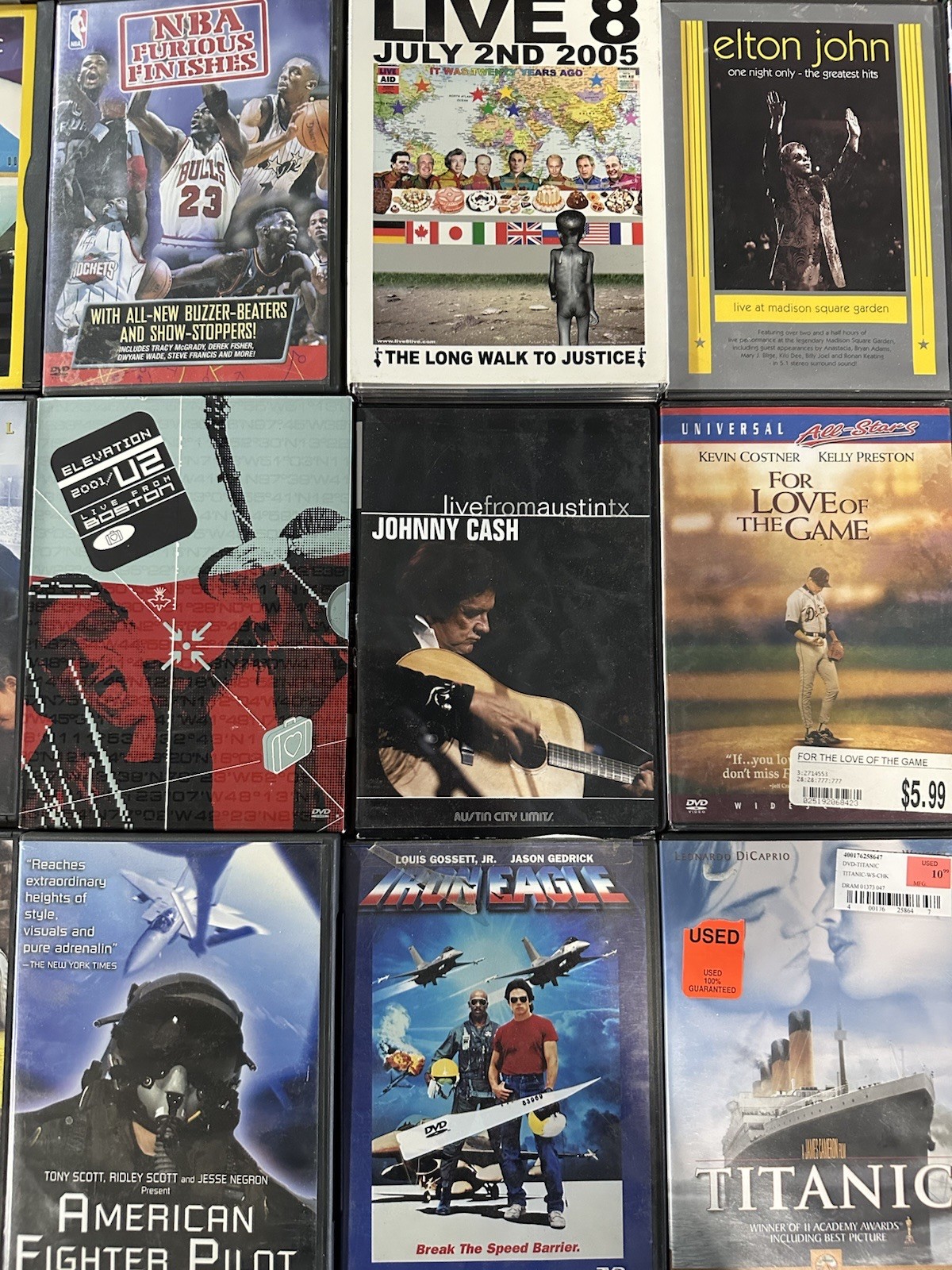 LOT OF 26* DVD Disc Mixed Movies Drama Live Music Sports Titanic