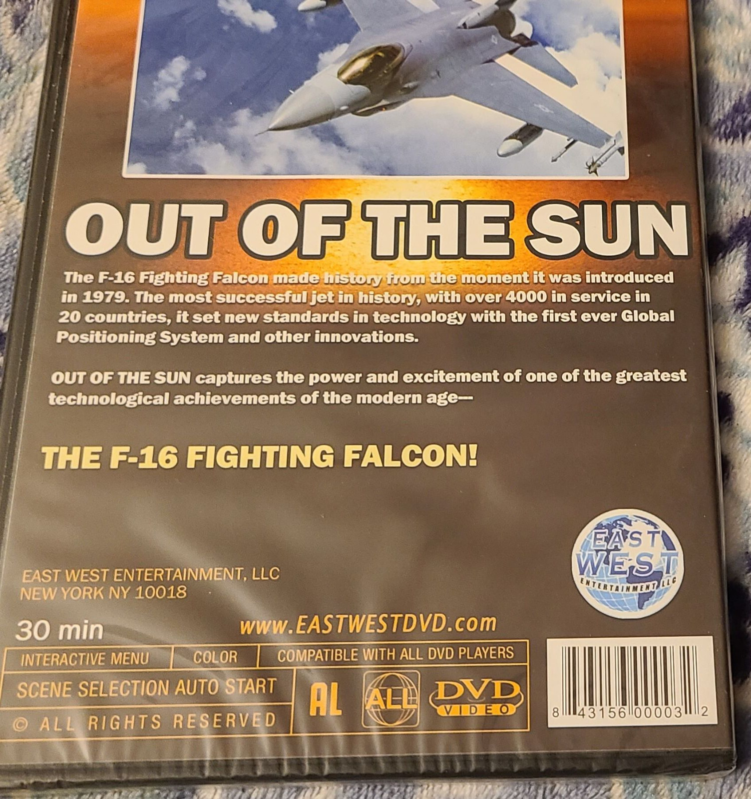 “The F-16 Story Out Of The Sun” DVD 2007 From East West Entertainment New