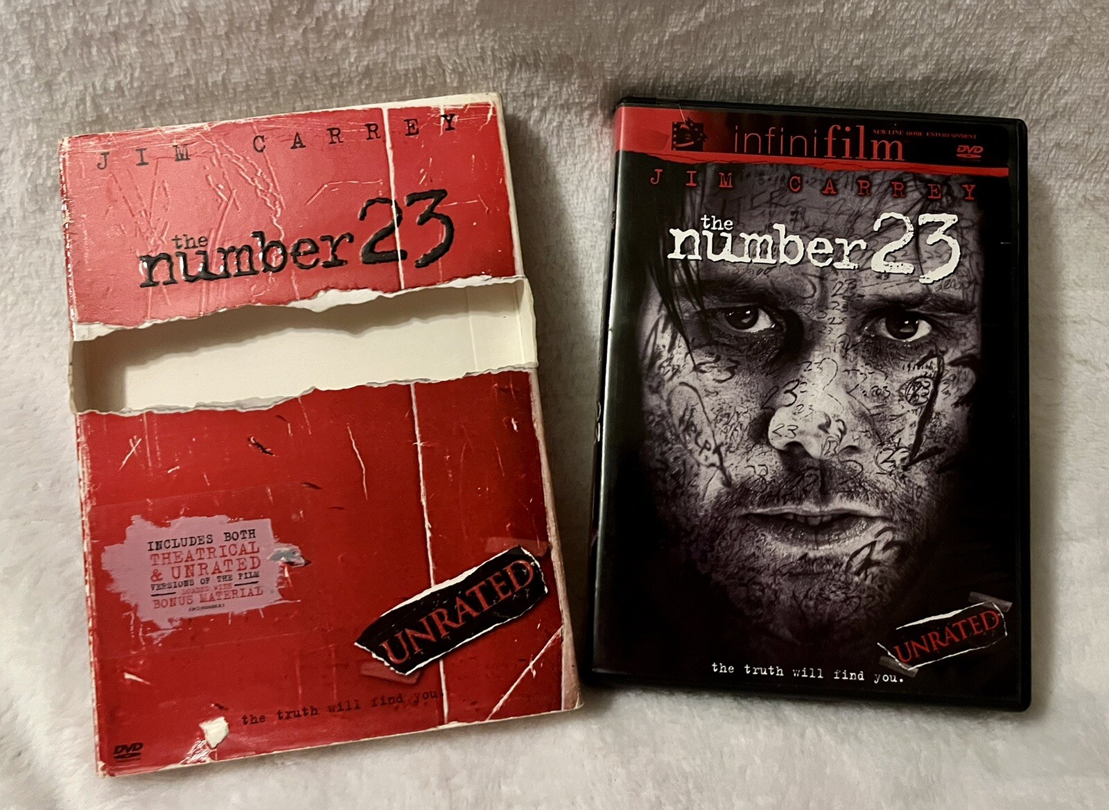 The Number 23 DVD, 2007 with slipcover Jim Carrey
